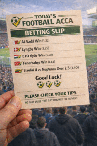 Todays Free Football Tips - Friday 13th March 