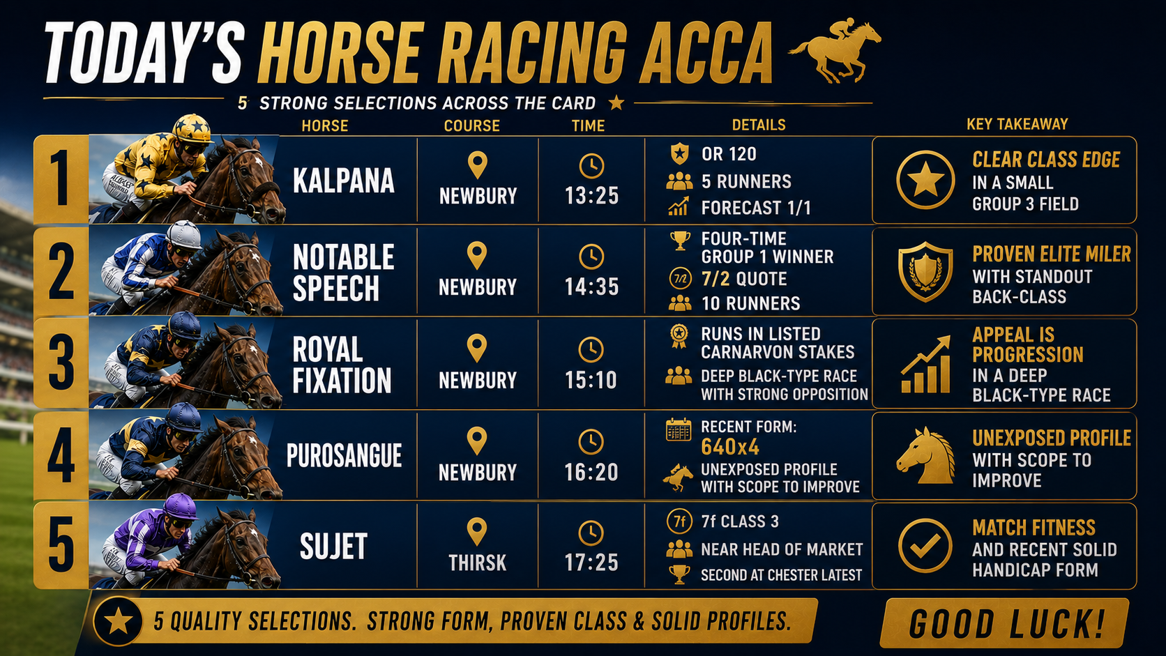 Todays Horse Racing Tips