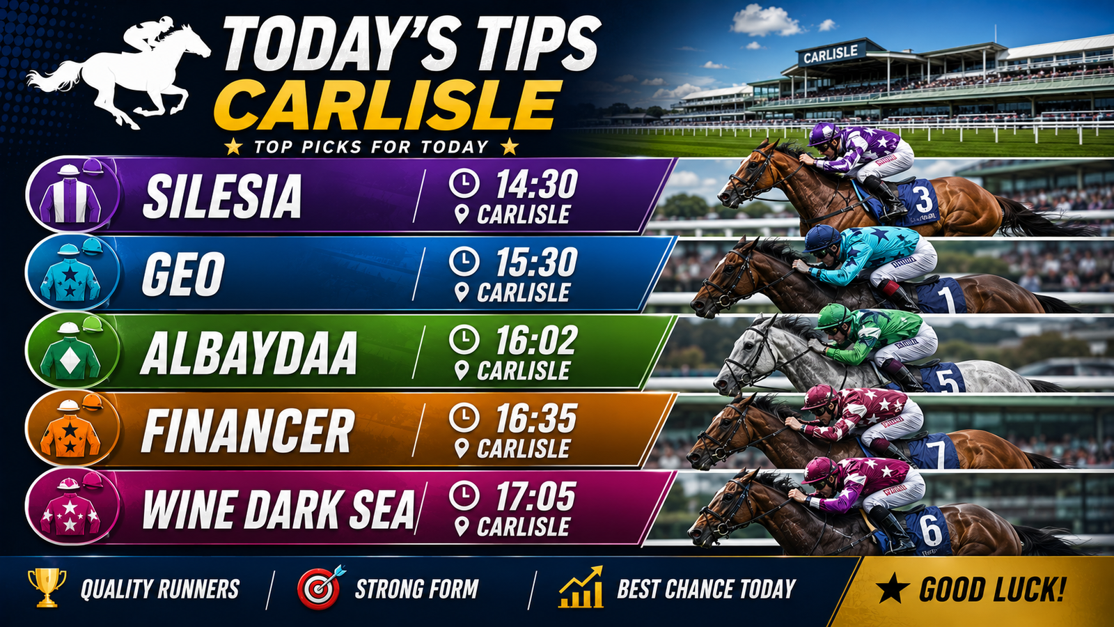 Todays Free Horse Racing Tips - Wednesday 24th June