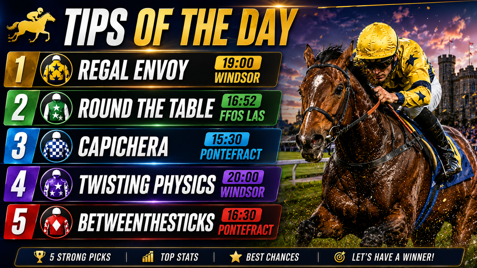 Todays Free Horse Racing Tips - Monday 29th June