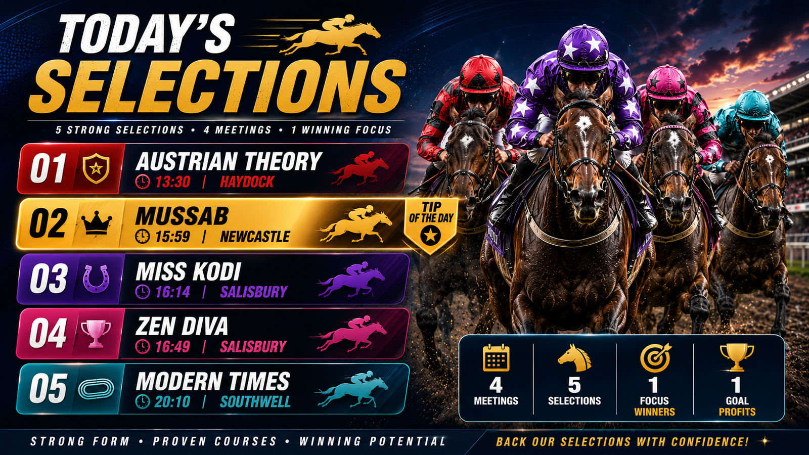 Horse racing tips Thursday 5th September
