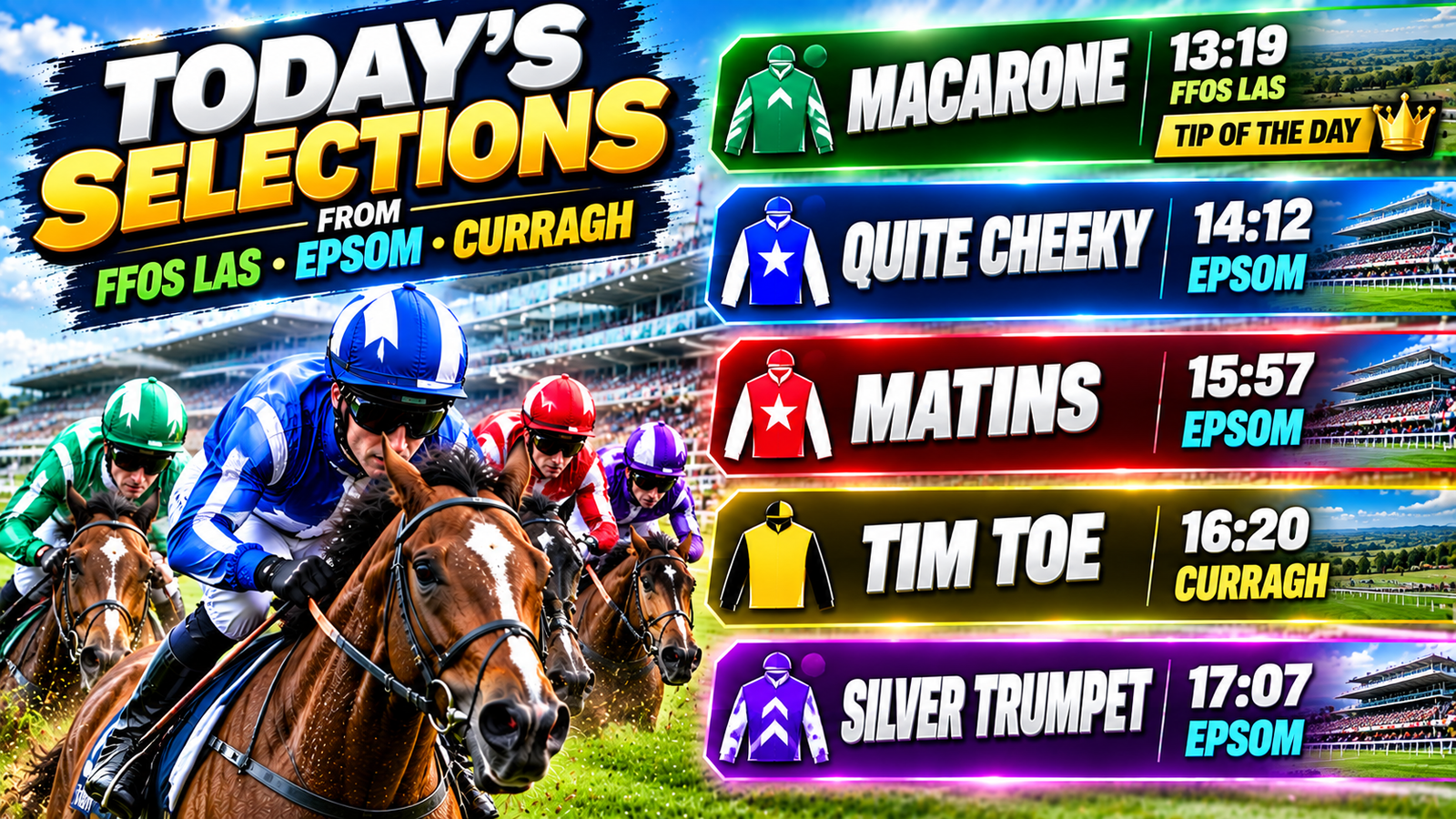 Todays Horse Racing Tips Sunday 27th September