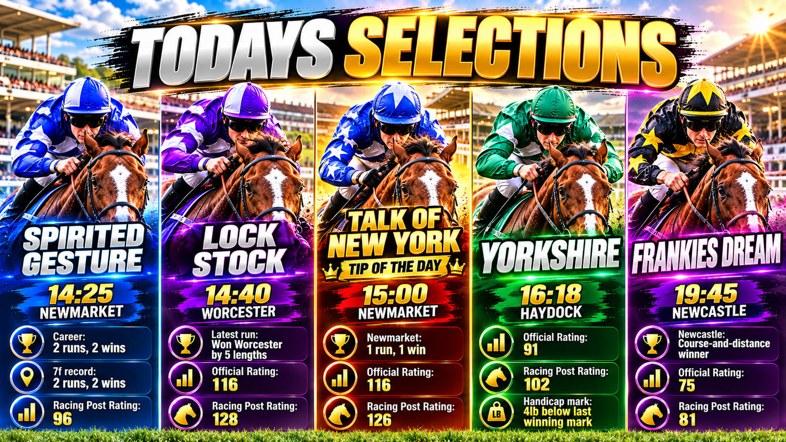Todays Horse Racing Tips Friday 25th September