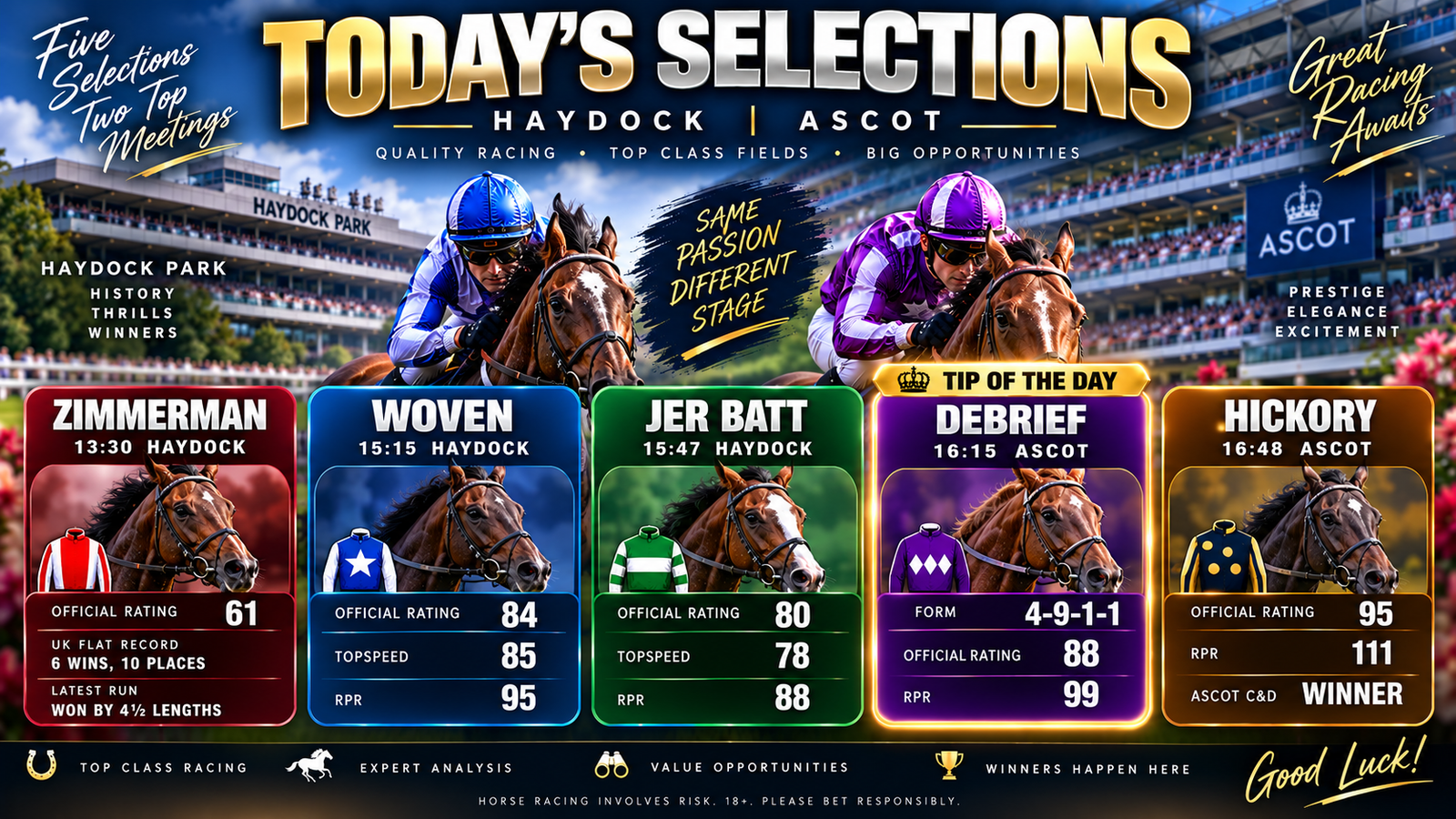 Todays Horse Racing Tips Friday 4th September