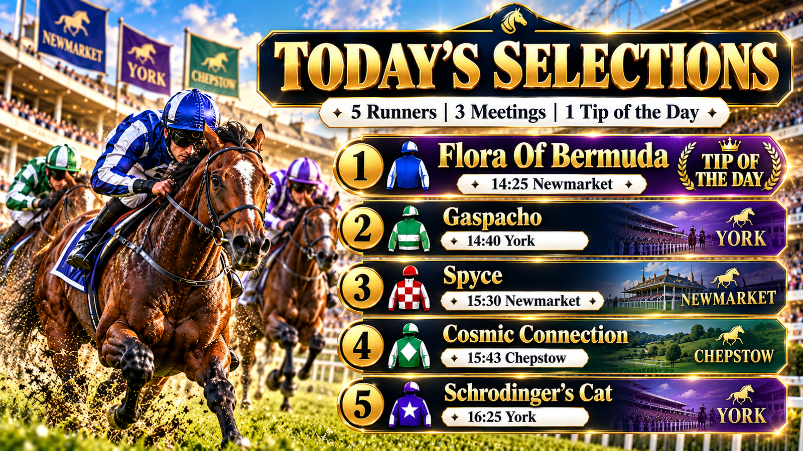 Todays Horse Racing Tips Friday 9th October